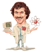 Kevin Estep caricature by Nikolaus Johnson